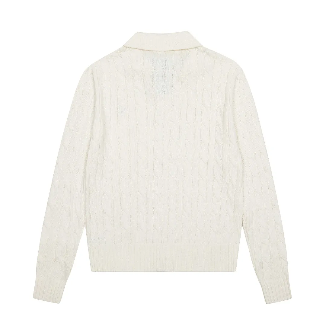 P270 Top quality" Style number: DS822# (not off the shelves all year round) [Ralph Lauren solid color pony embroidered logo lapel twist knitted cardigan] ✅Ralph Lauren Ralph Lauren classic basic versatile lapel knitted cardigan jacket ✅Main supply platform live broadcast Wholesale entity Replacement when out of stock Not off the shelf ✅ZP quality 1:1 version Scan the code to enter the GF website Counter quality ✅Detailed quality is the only one in Guangzhou Imported quality cotton yarn, focusing on high-end, cost-effective, good quality needless to say ✅The version is restored to the original order, the maximum size can be worn up to 160 pounds, loose, comfortable and stress-free ✅The upper body is simple and easy to match, ootd must-have style, good-looking clothes are never picky, a must-have recommendation for couples. Size: S-XL Color: black white gray almond light blue khaki pink burgundy Chinese red navy white label navy red label